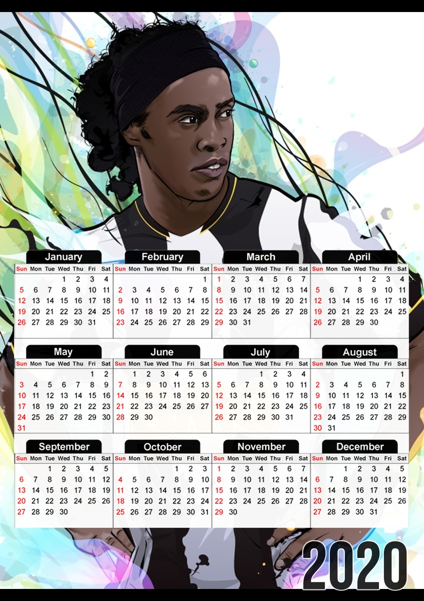  Ronaldinho Mineiro for A3 Photo Calendar 30x43cm