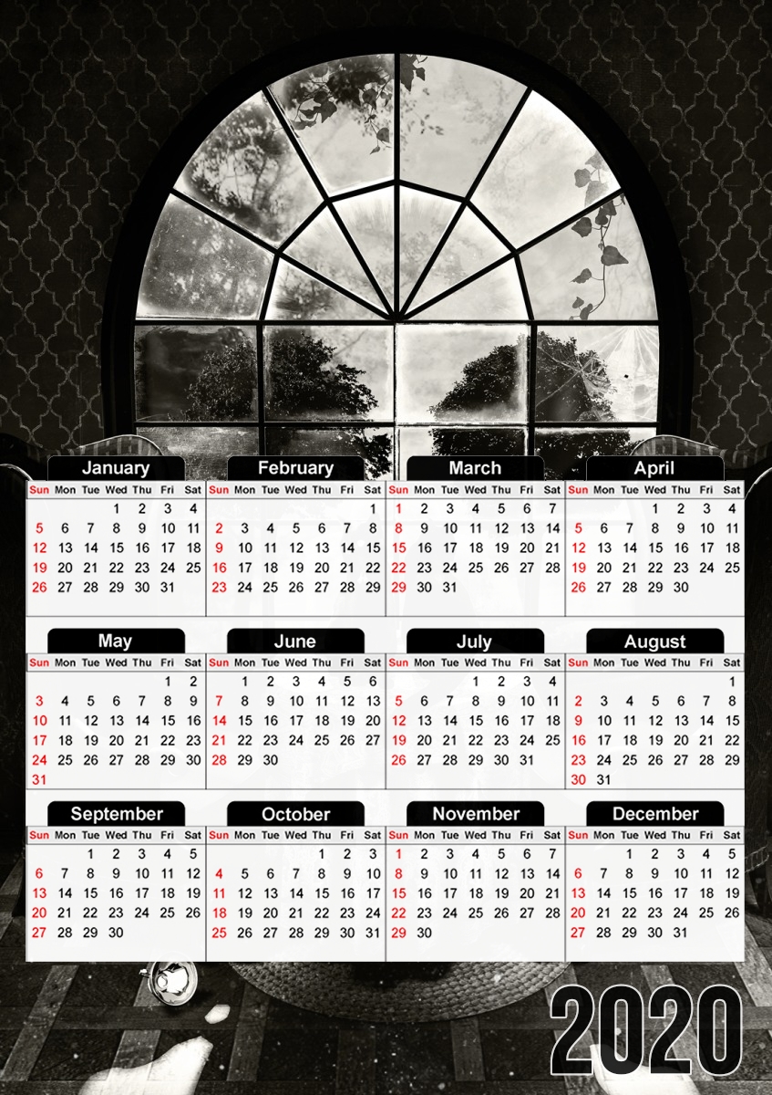  Room Skull for A3 Photo Calendar 30x43cm