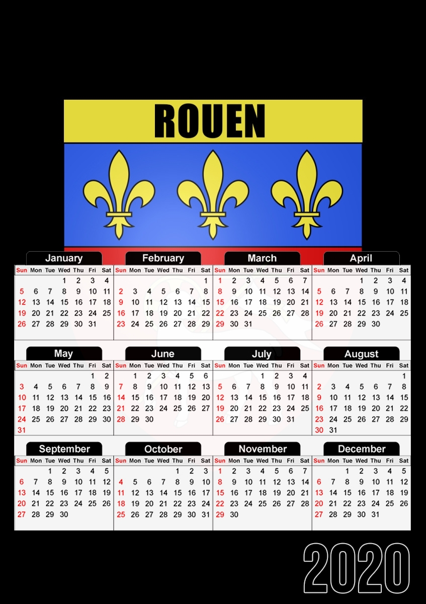  Rouen Normandie for A3 Photo Calendar 30x43cm