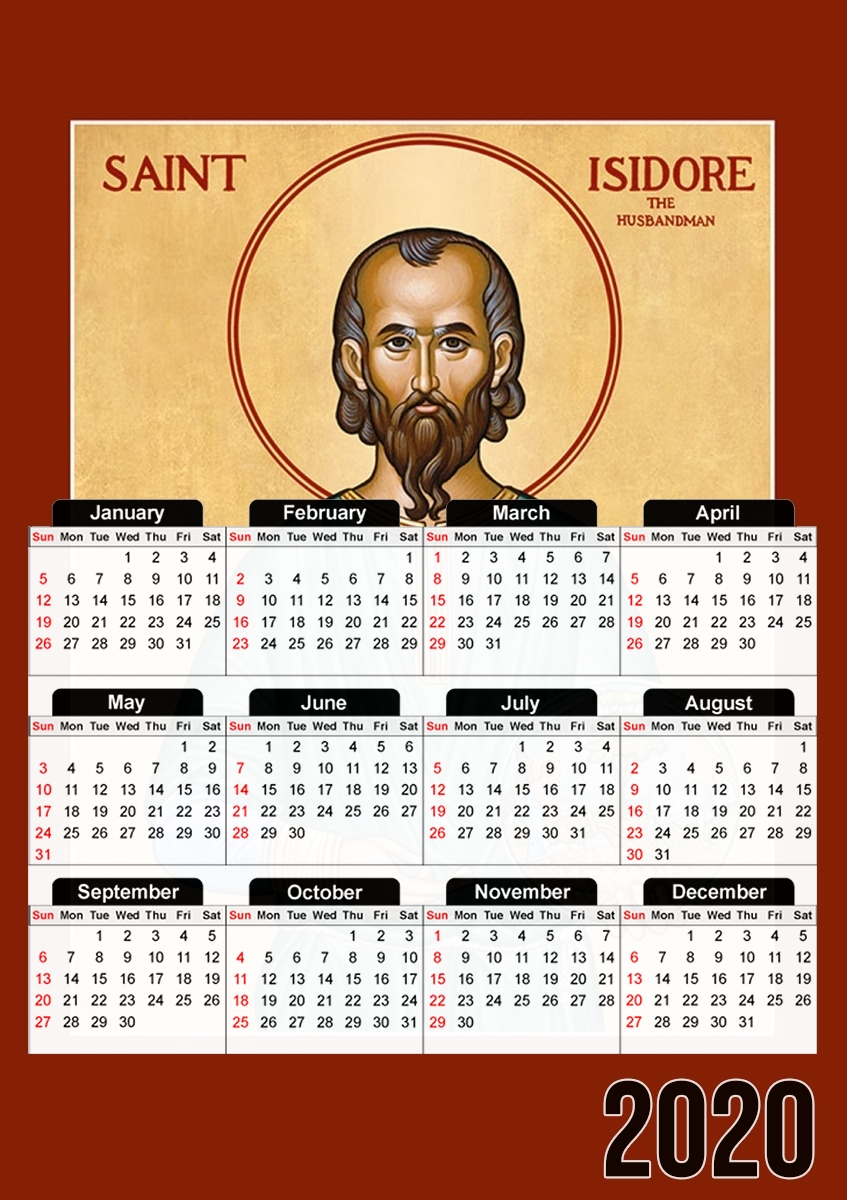  Saint Isidore for A3 Photo Calendar 30x43cm