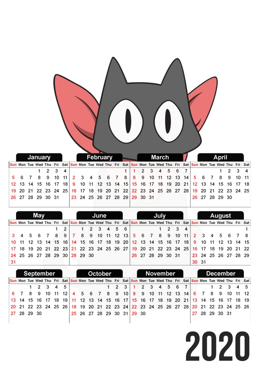  Sakamoto Funny cat for A3 Photo Calendar 30x43cm