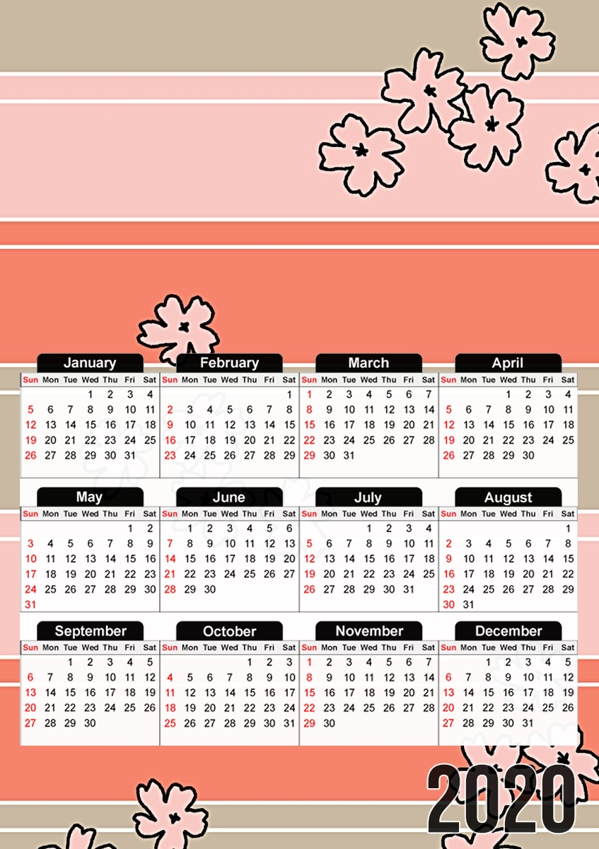  Sakura for A3 Photo Calendar 30x43cm