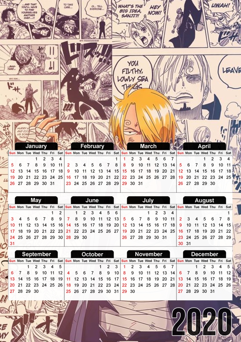  Sanji Cooker for A3 Photo Calendar 30x43cm