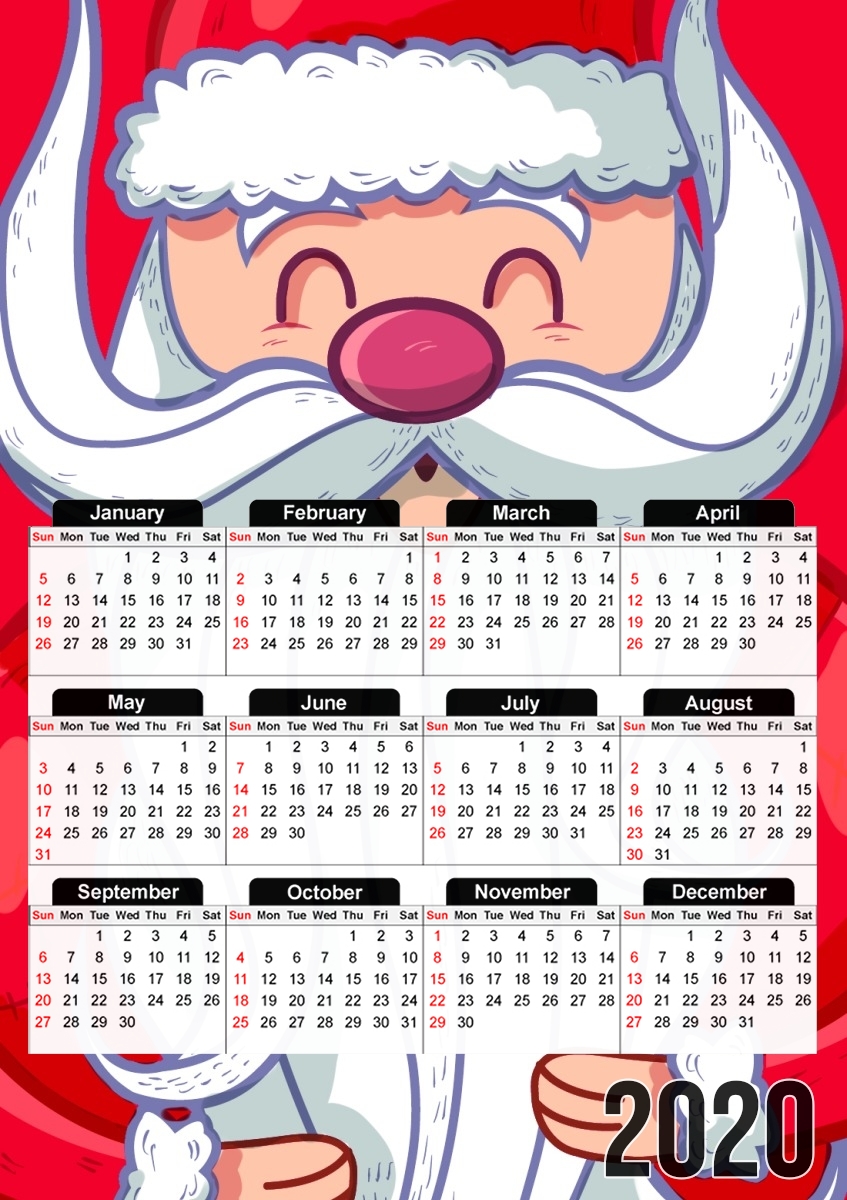  Santa Claus for A3 Photo Calendar 30x43cm