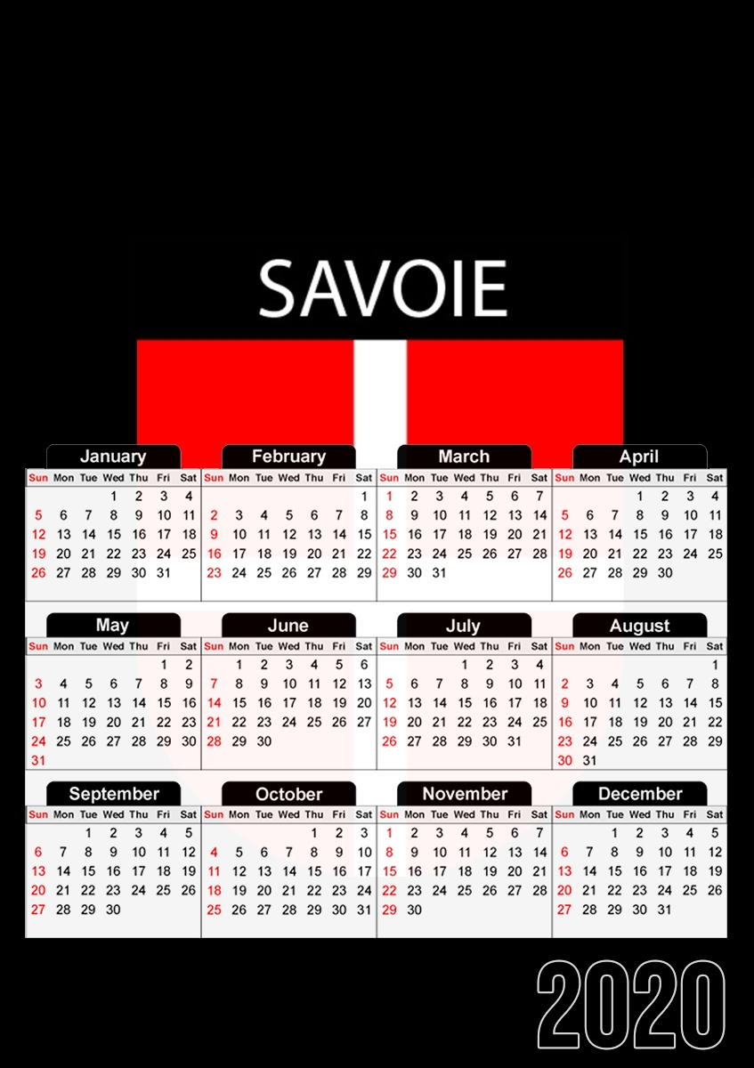  Savoie Blason for A3 Photo Calendar 30x43cm