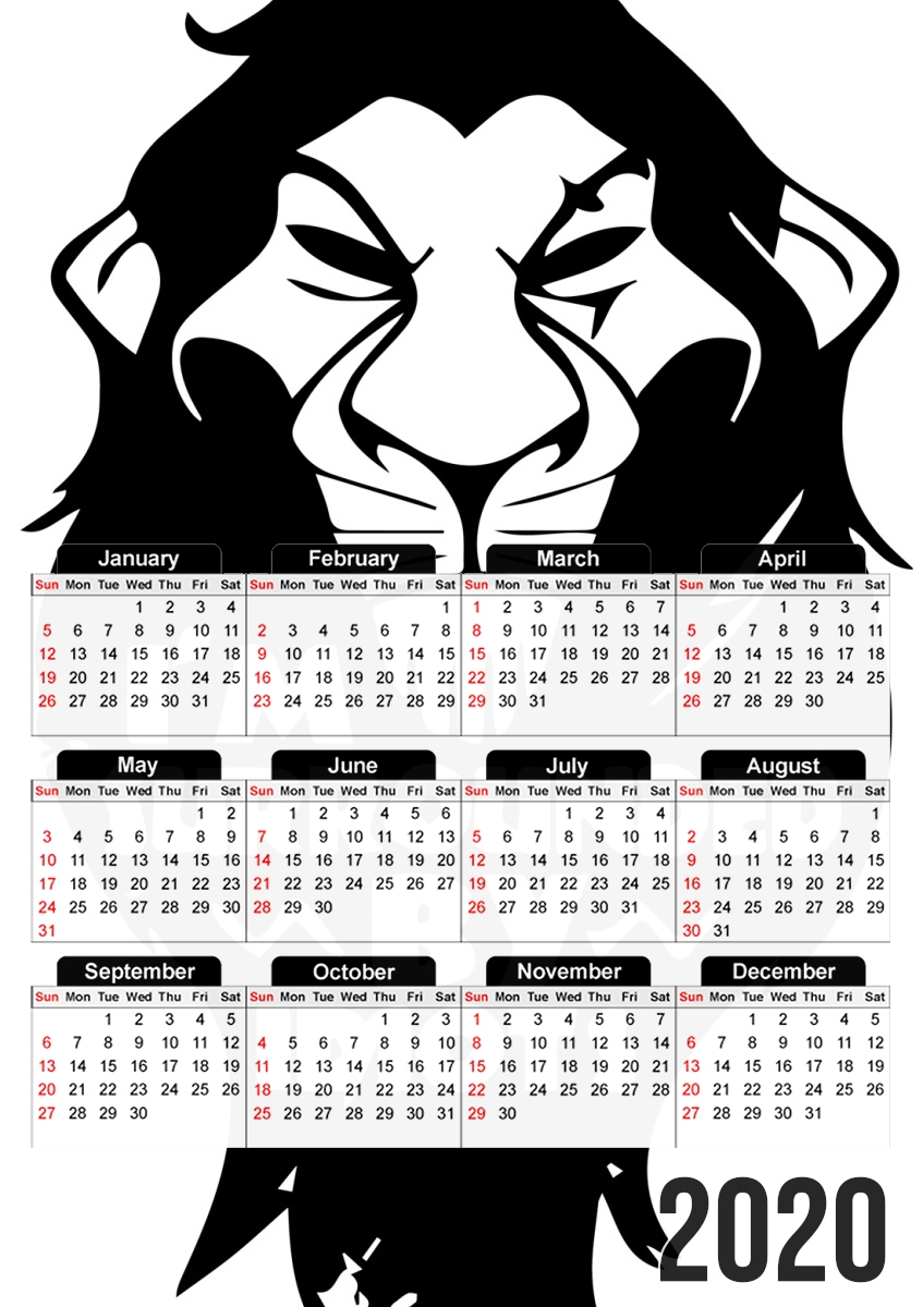  Scar Surrounded by idiots for A3 Photo Calendar 30x43cm