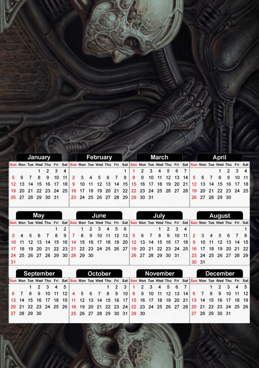  Scorn Alien game for A3 Photo Calendar 30x43cm