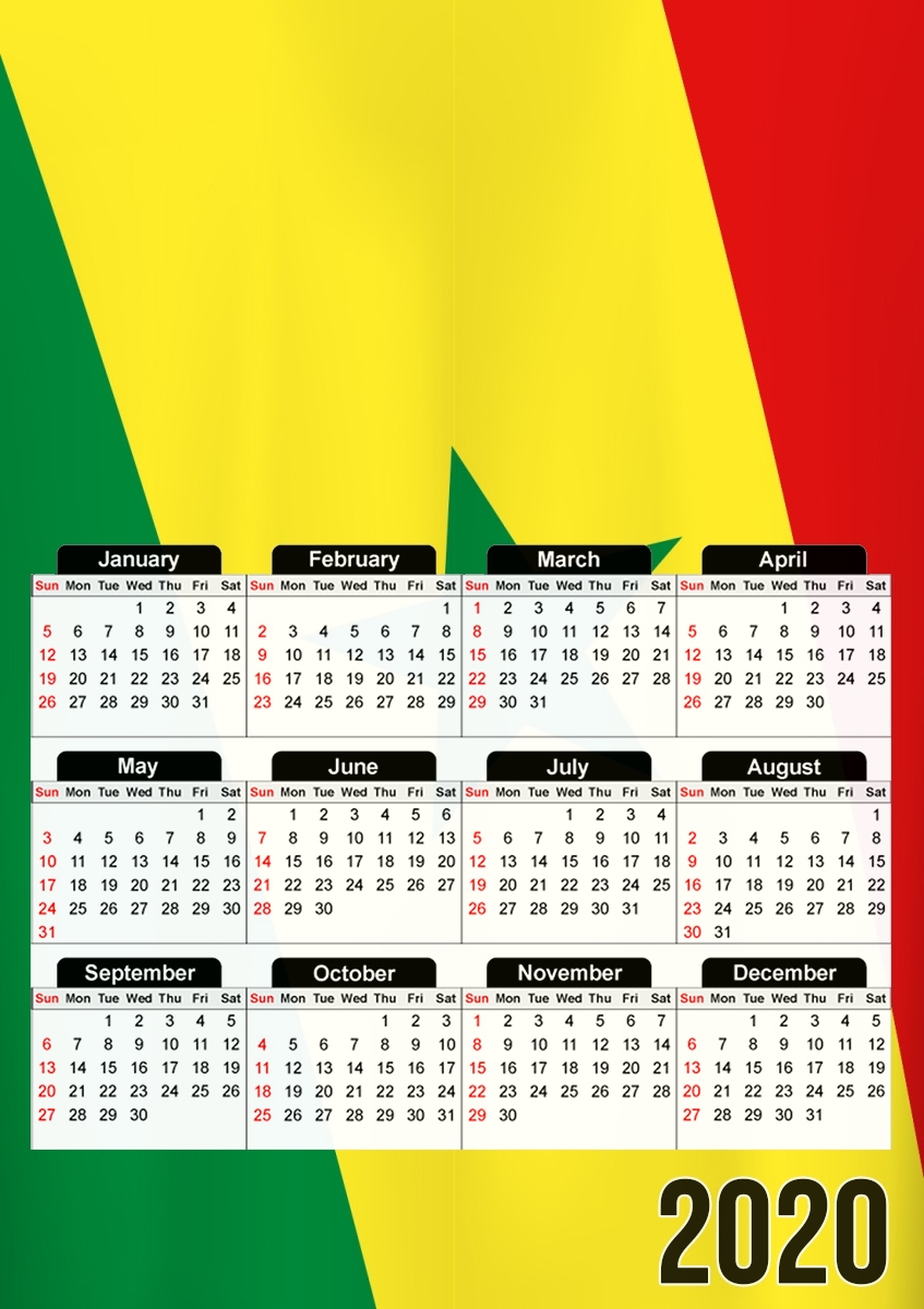  Senegal Football for A3 Photo Calendar 30x43cm