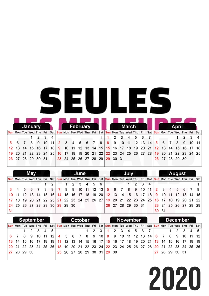  Seules les meilleures mamans sont promues mamie for A3 Photo Calendar 30x43cm