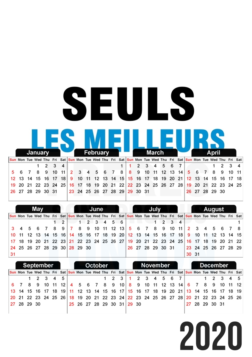  Seuls les meilleurs freres sont promus tonton for A3 Photo Calendar 30x43cm