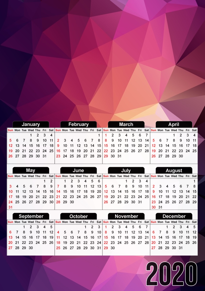  SevenCol for A3 Photo Calendar 30x43cm