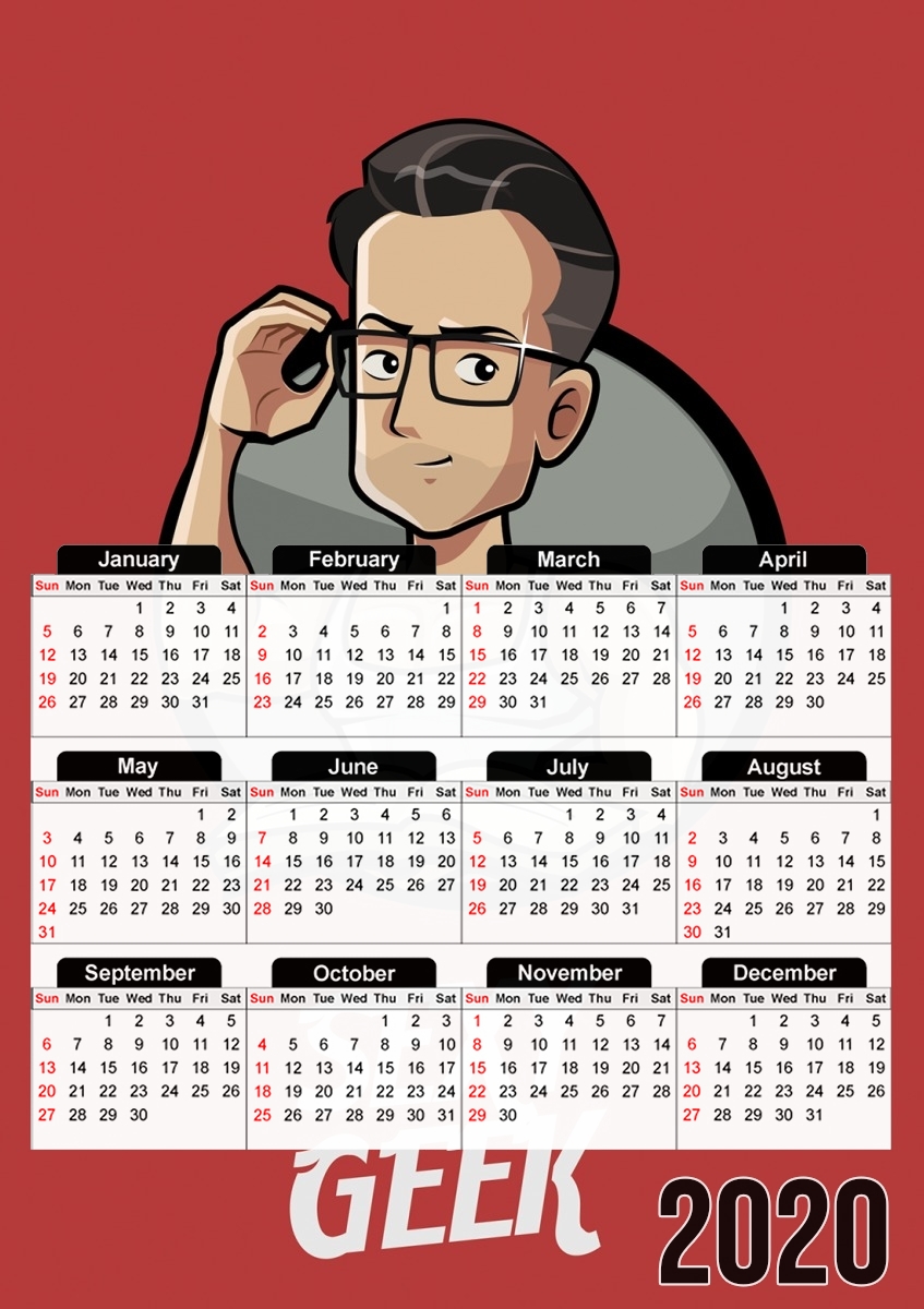  Sexy geek for A3 Photo Calendar 30x43cm