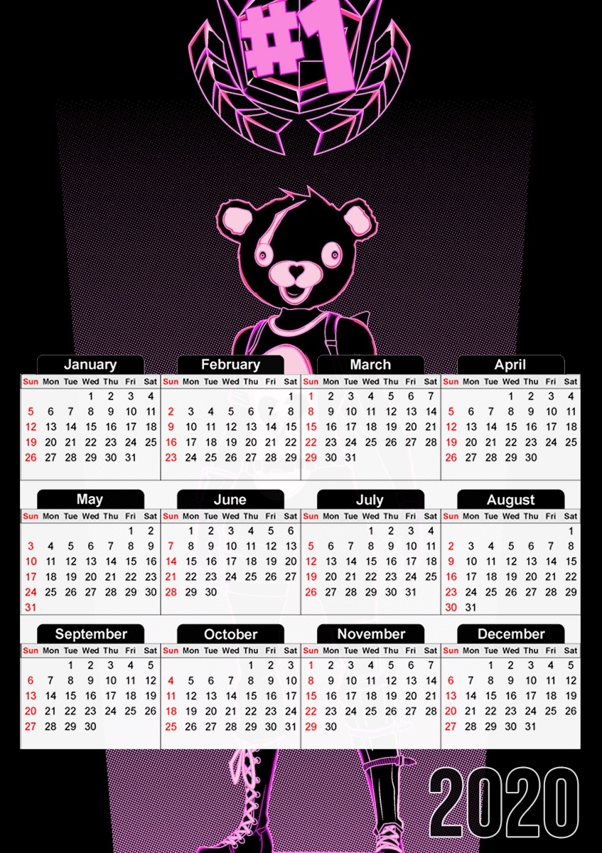  Shadow of the teddy bear for A3 Photo Calendar 30x43cm