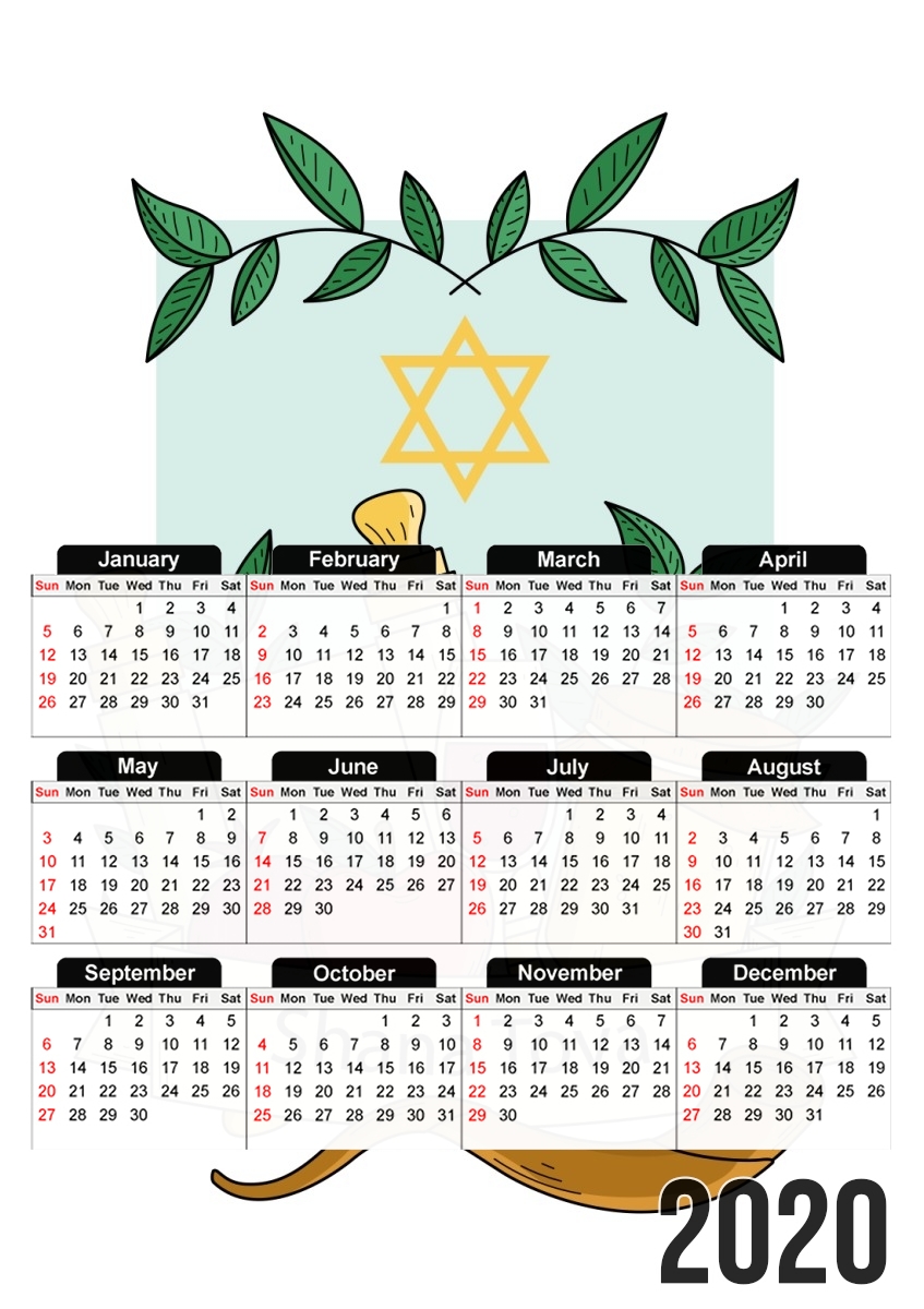  Shana tova greeting card for A3 Photo Calendar 30x43cm