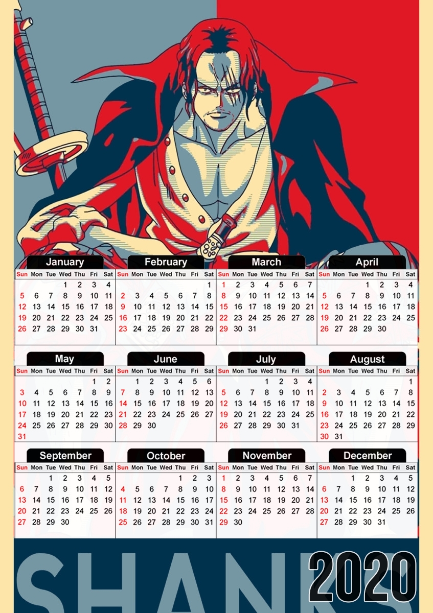  Shanks Propaganda for A3 Photo Calendar 30x43cm