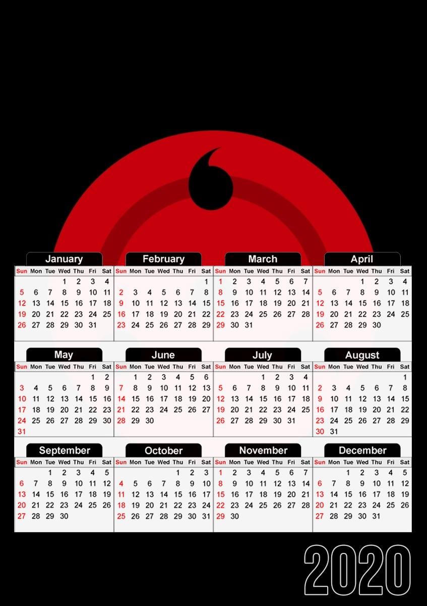  Sharingan for A3 Photo Calendar 30x43cm