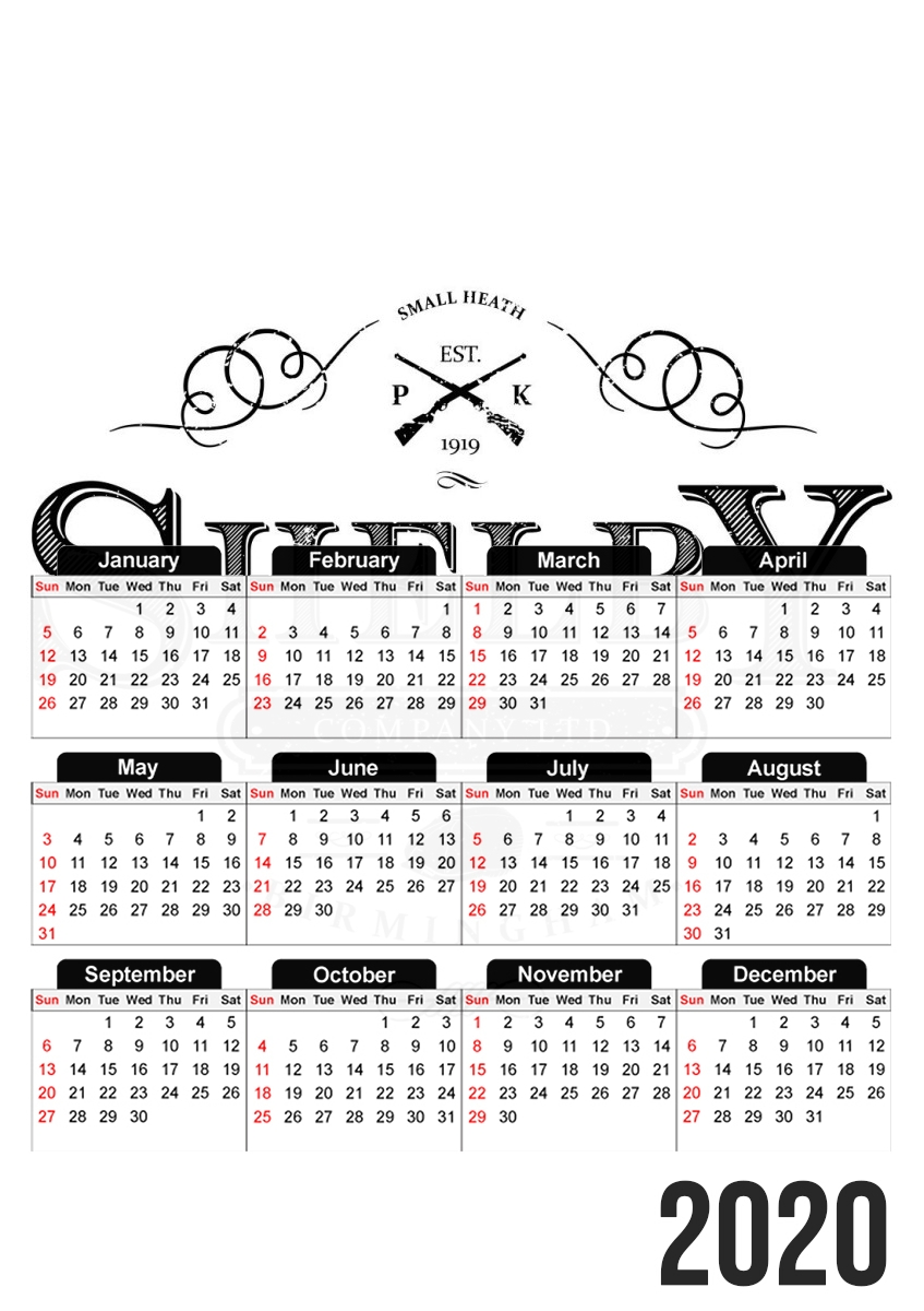  shelby company for A3 Photo Calendar 30x43cm