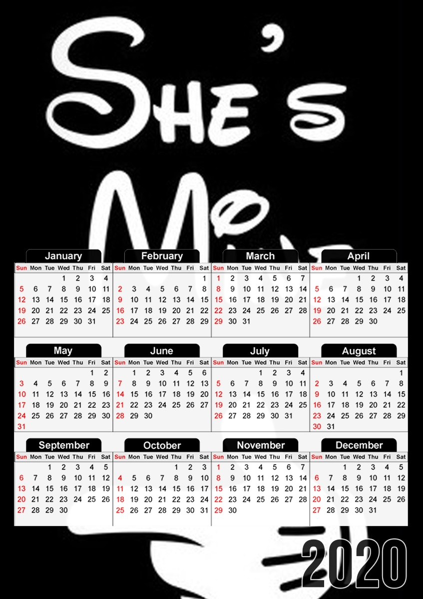  She's mine - in Love for A3 Photo Calendar 30x43cm