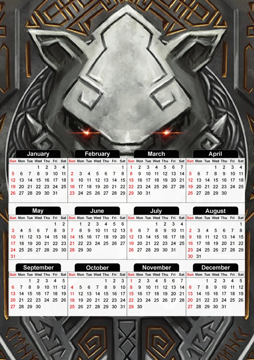  Shield Boar for A3 Photo Calendar 30x43cm