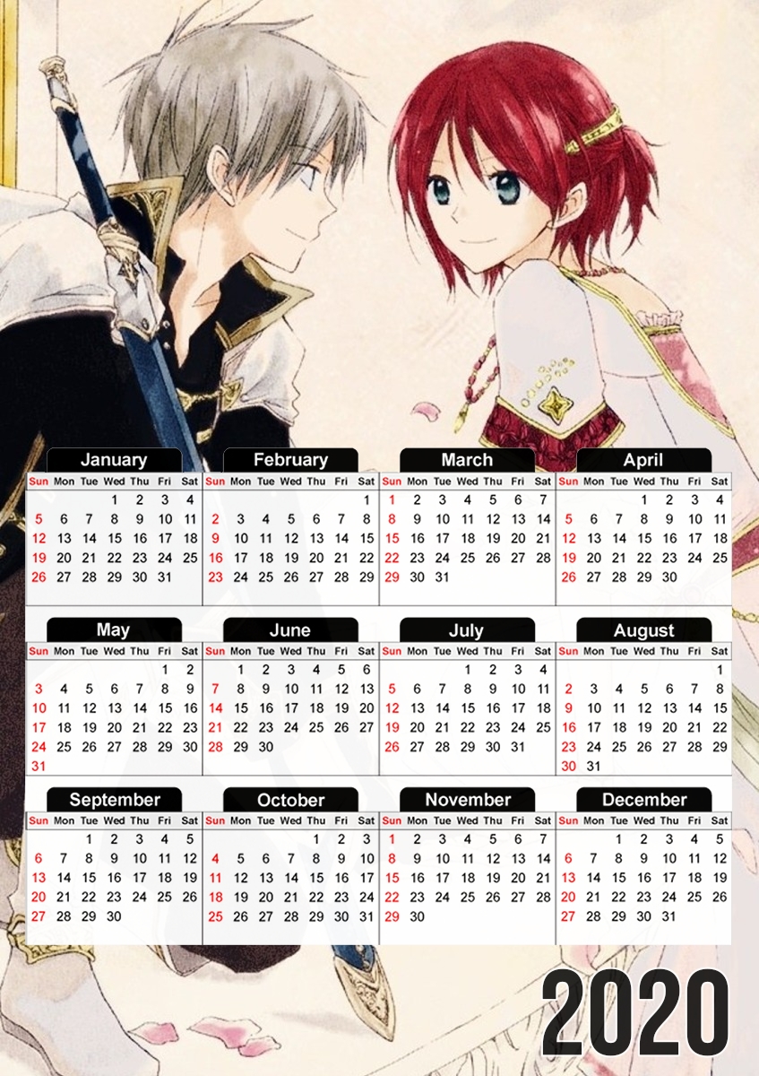  Shirayuki x Zen for A3 Photo Calendar 30x43cm