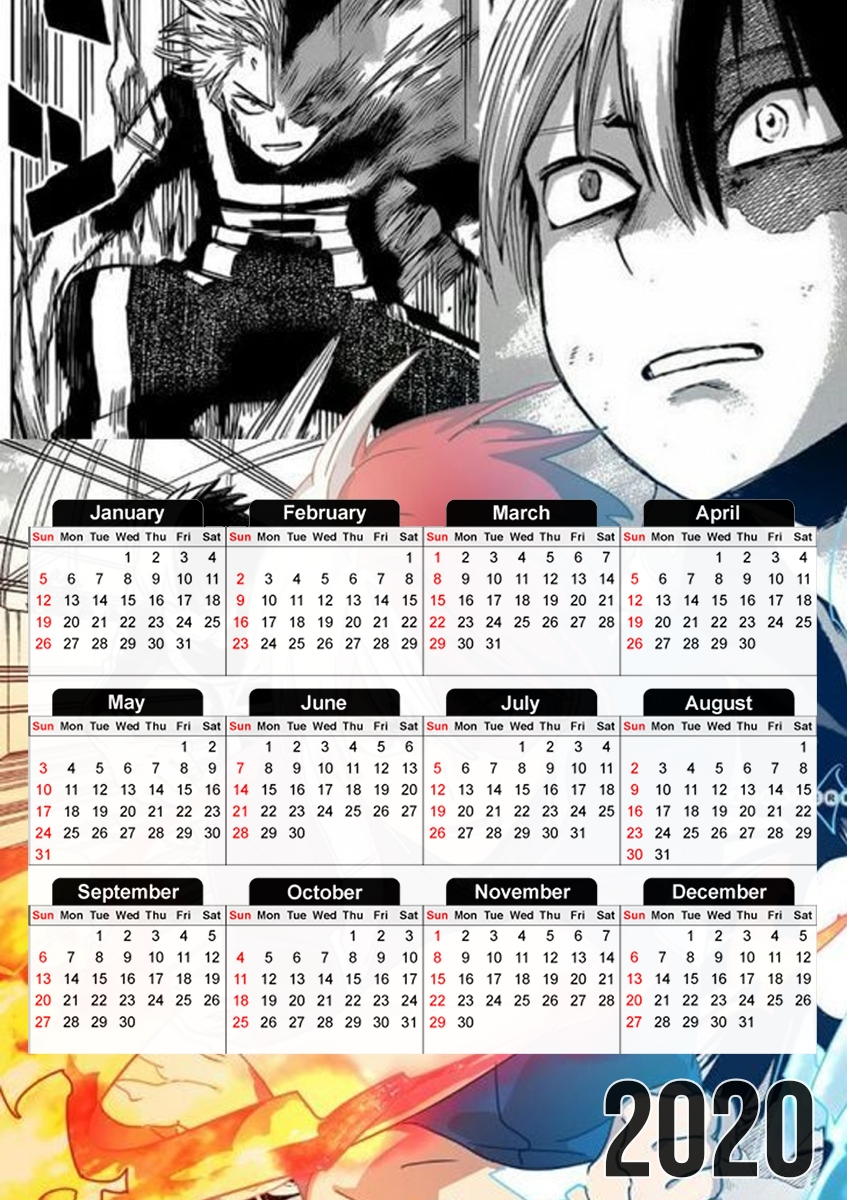  shoto todoroki scanArt for A3 Photo Calendar 30x43cm