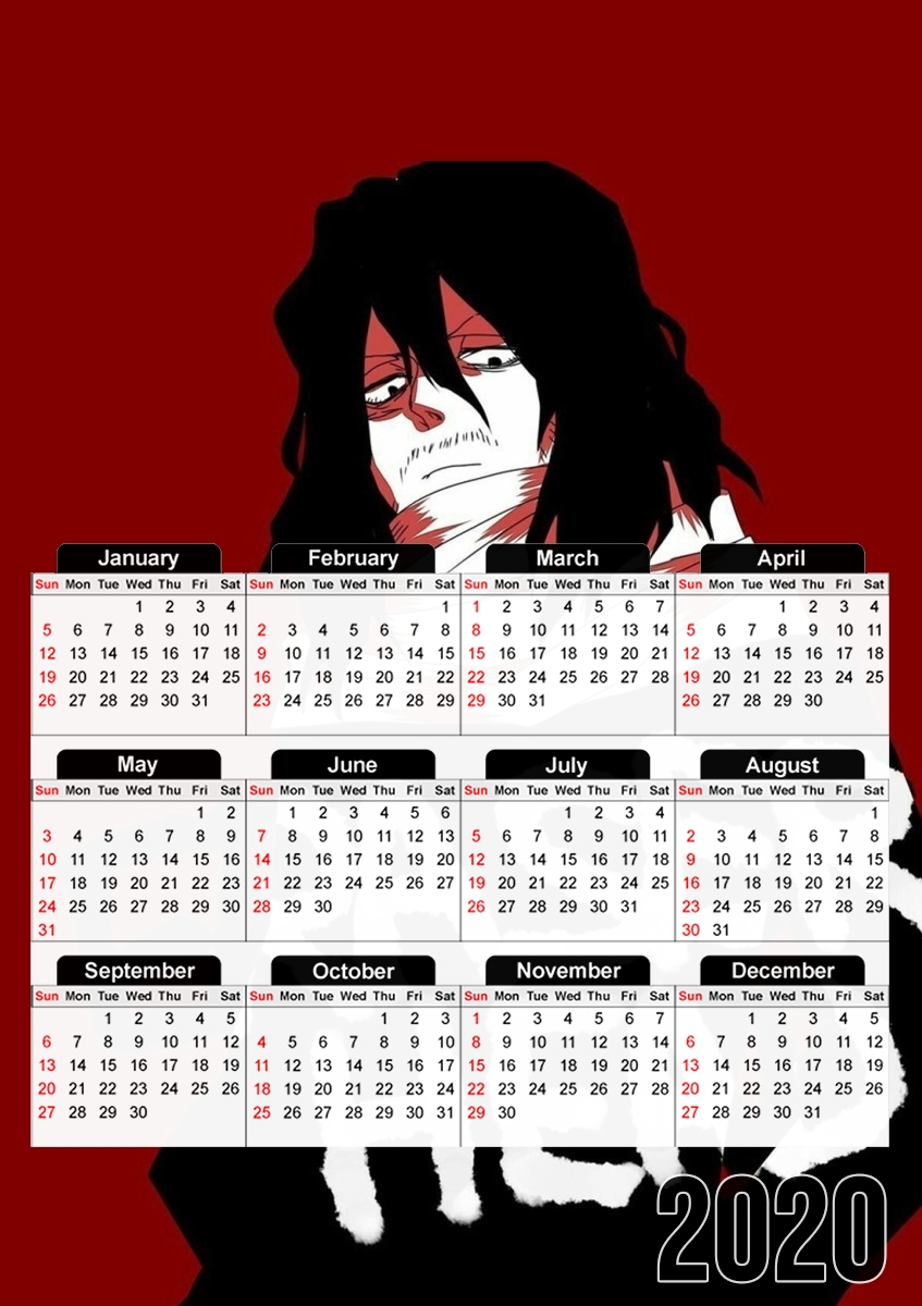  shouta aizawa aka eraser head for A3 Photo Calendar 30x43cm