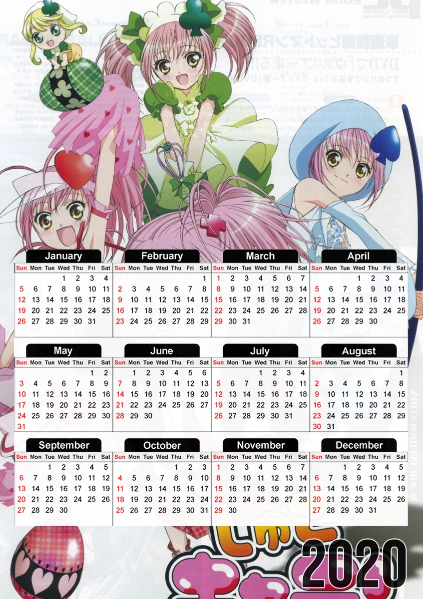  Shugo Chara for A3 Photo Calendar 30x43cm