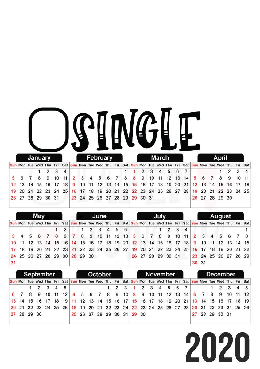  Single Taken Hungry for A3 Photo Calendar 30x43cm