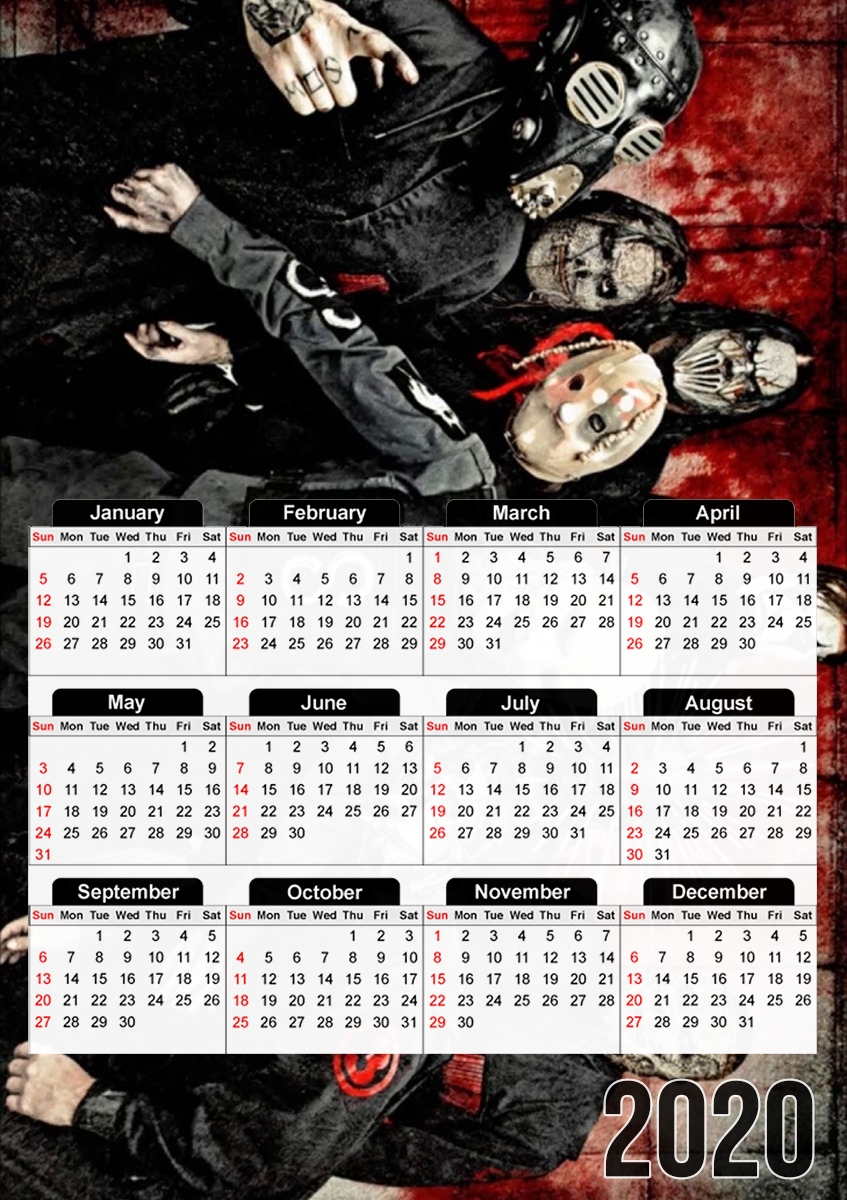  Slipknot surfacing for A3 Photo Calendar 30x43cm