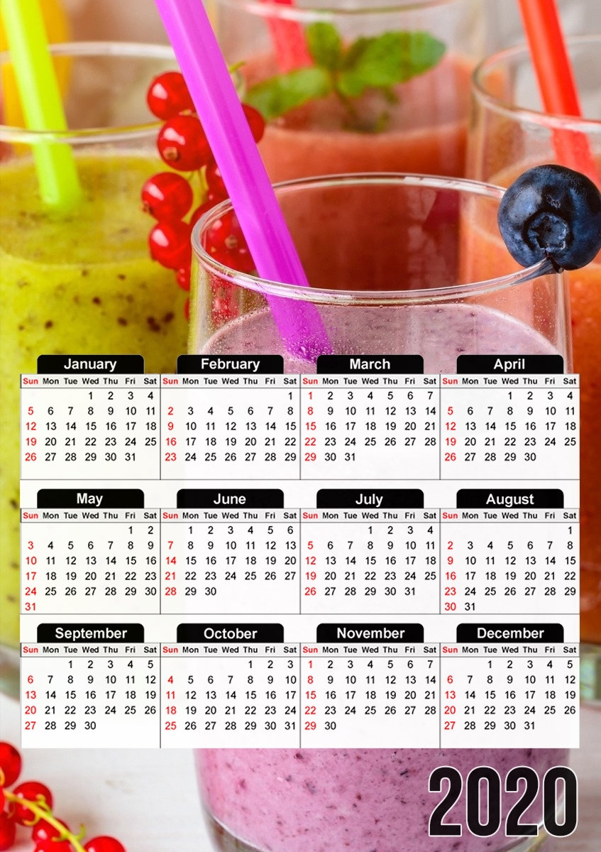  Smoothie for summer for A3 Photo Calendar 30x43cm