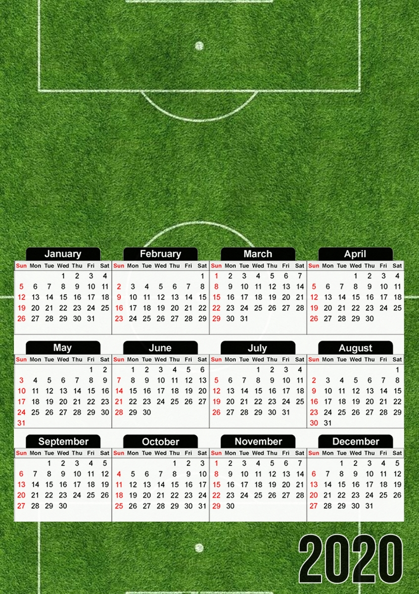  Soccer Field for A3 Photo Calendar 30x43cm
