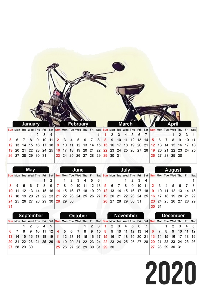  Solex vintage for A3 Photo Calendar 30x43cm