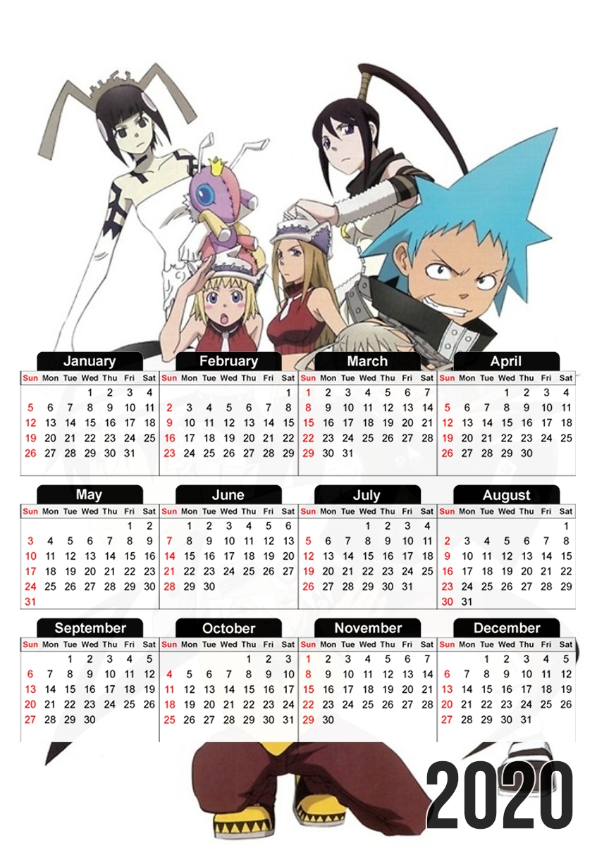  Soul Eater Manga for A3 Photo Calendar 30x43cm