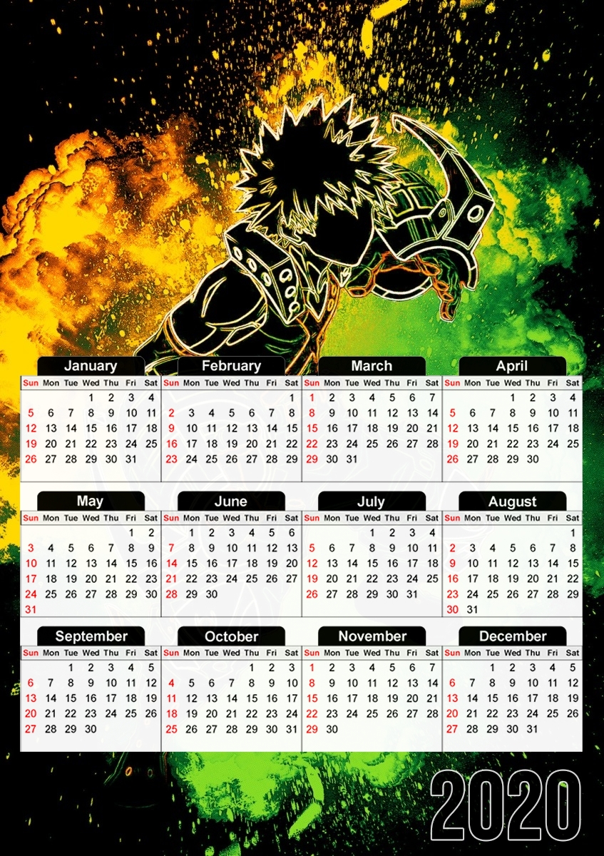  Soul of Katsuki for A3 Photo Calendar 30x43cm