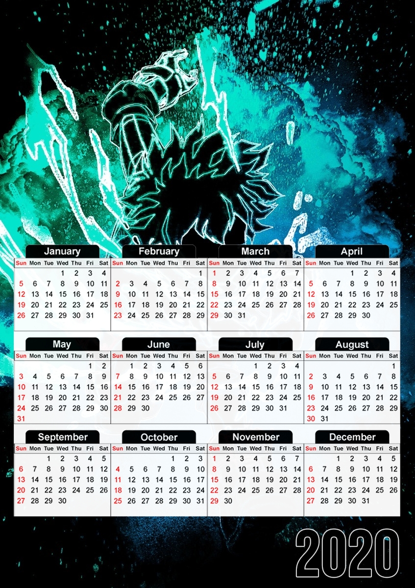  Soul of Midoriya for A3 Photo Calendar 30x43cm