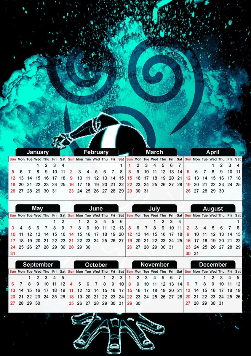  Soul of the Airbender for A3 Photo Calendar 30x43cm