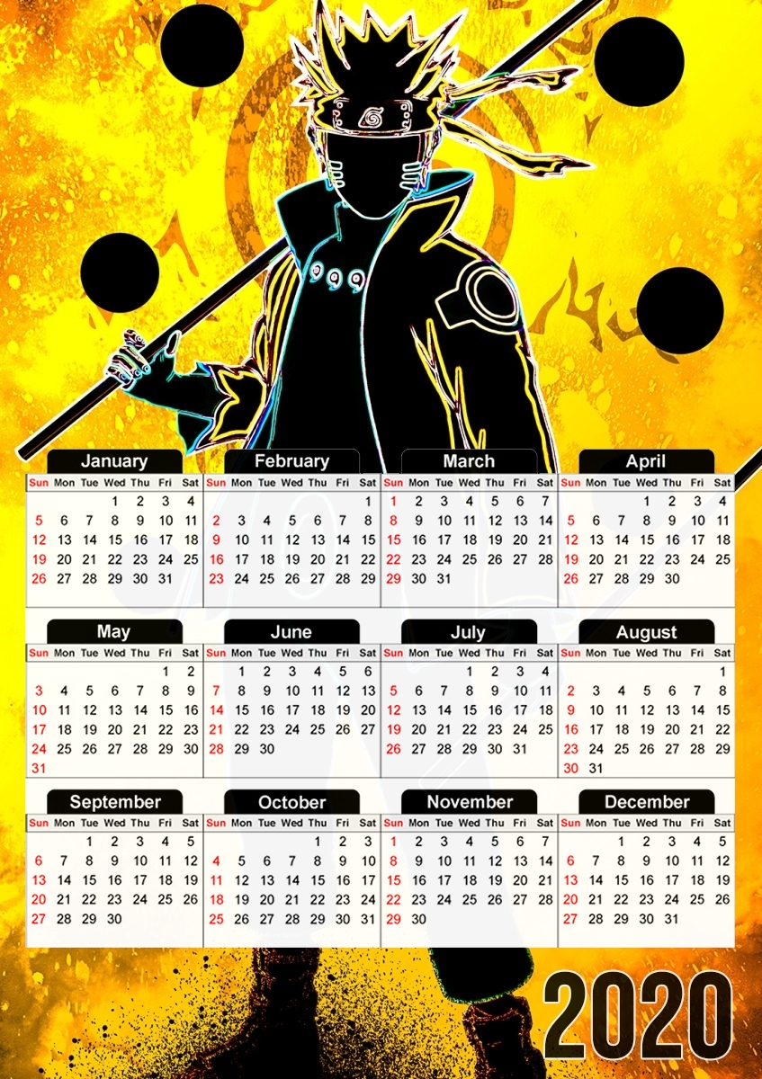  Soul of the Legendary Ninja for A3 Photo Calendar 30x43cm