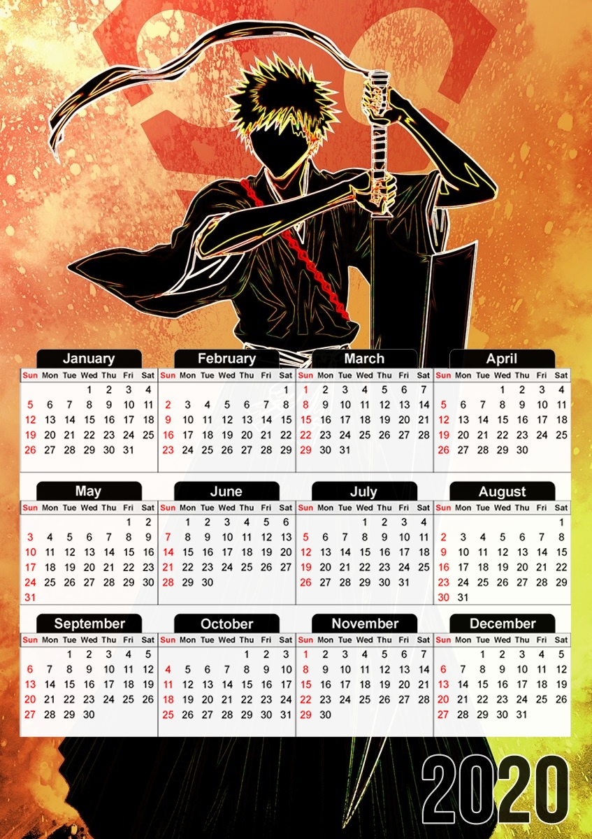  Soul of the Shinigami for A3 Photo Calendar 30x43cm