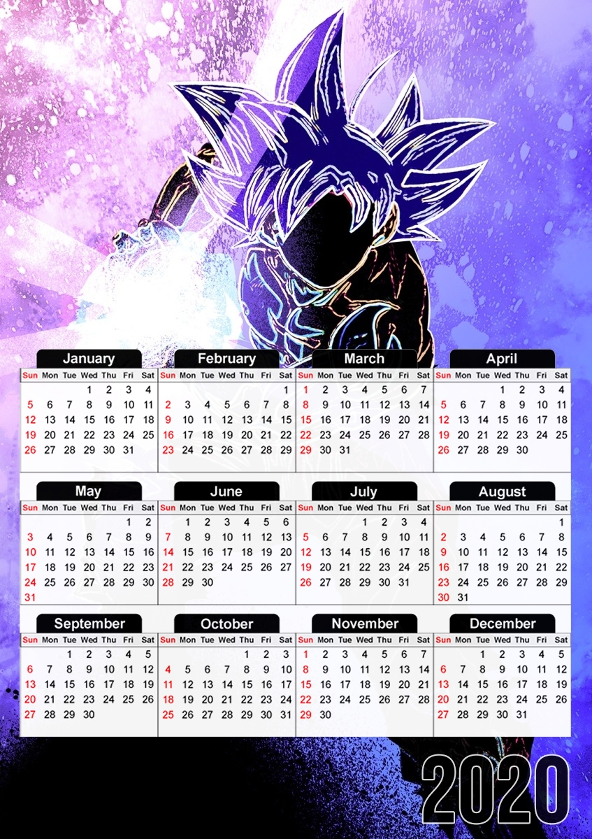  Soul of the Ultra Instinct for A3 Photo Calendar 30x43cm