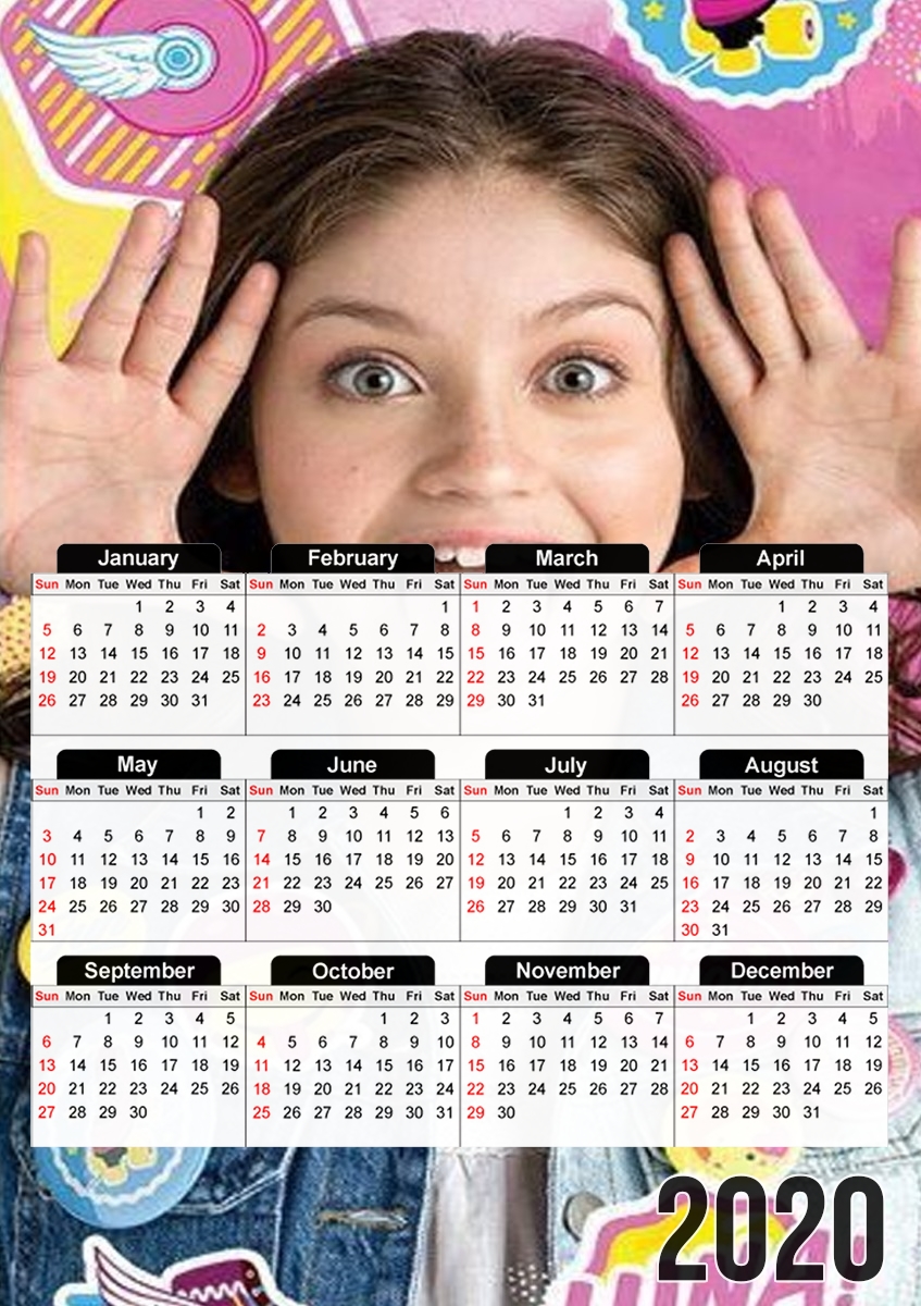  Soy Luna Collage Fan for A3 Photo Calendar 30x43cm