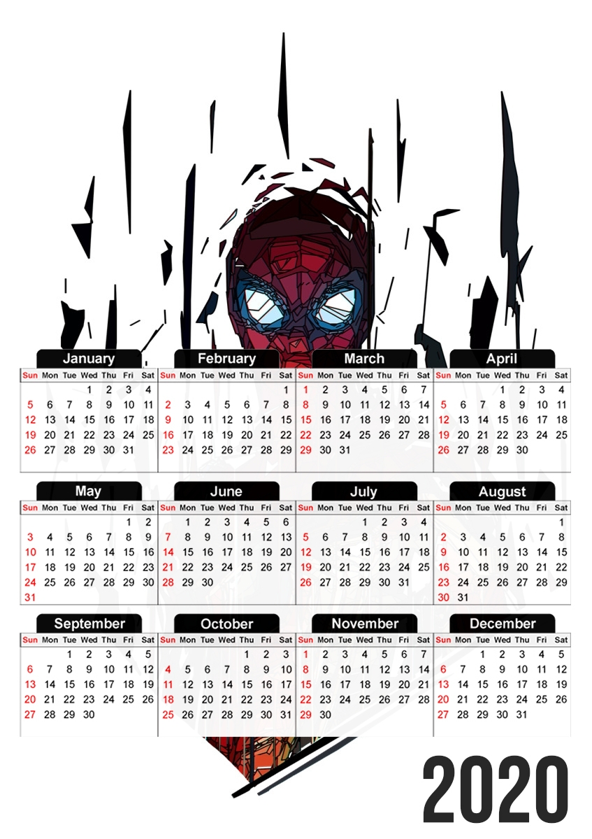  Spiderman Poly for A3 Photo Calendar 30x43cm