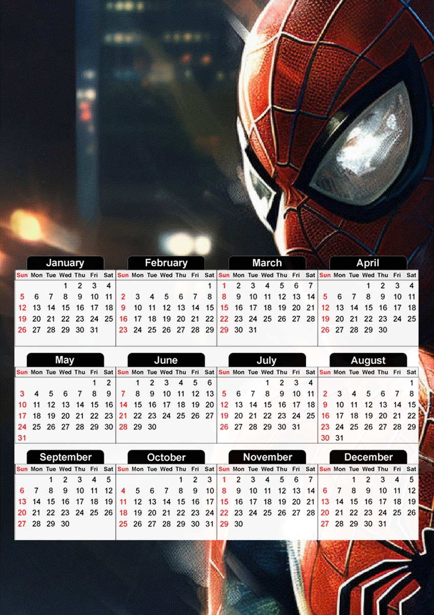  Spidey under rain for A3 Photo Calendar 30x43cm