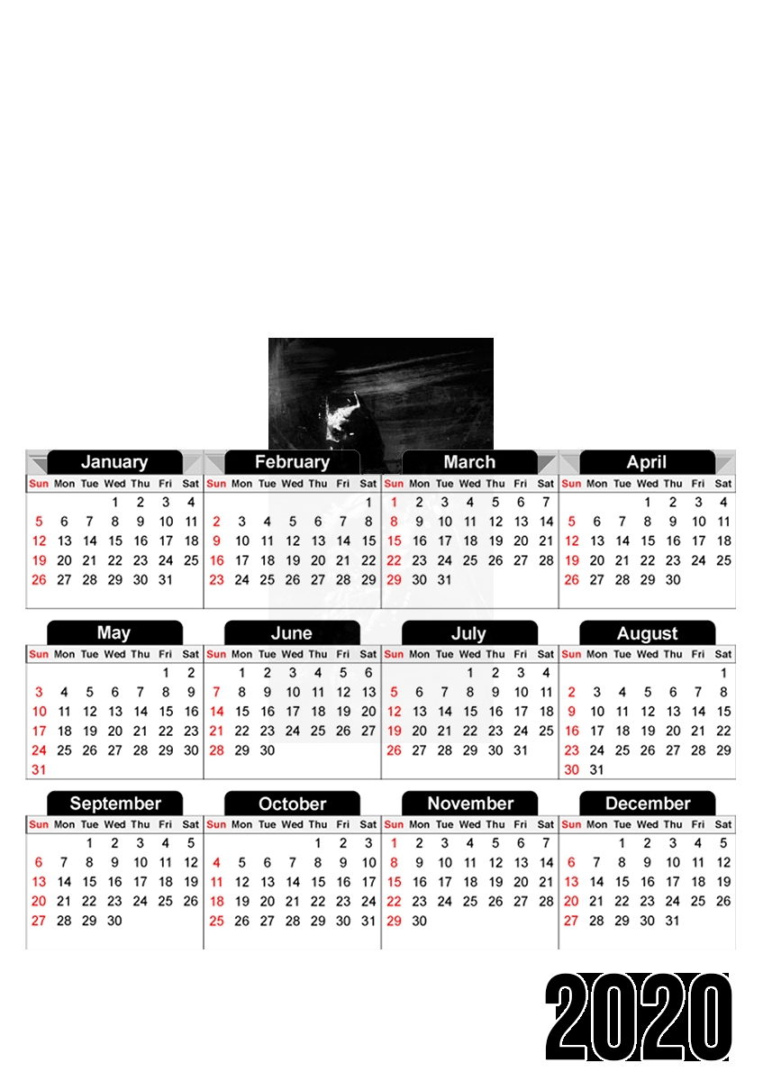  Splash Of Darkness for A3 Photo Calendar 30x43cm