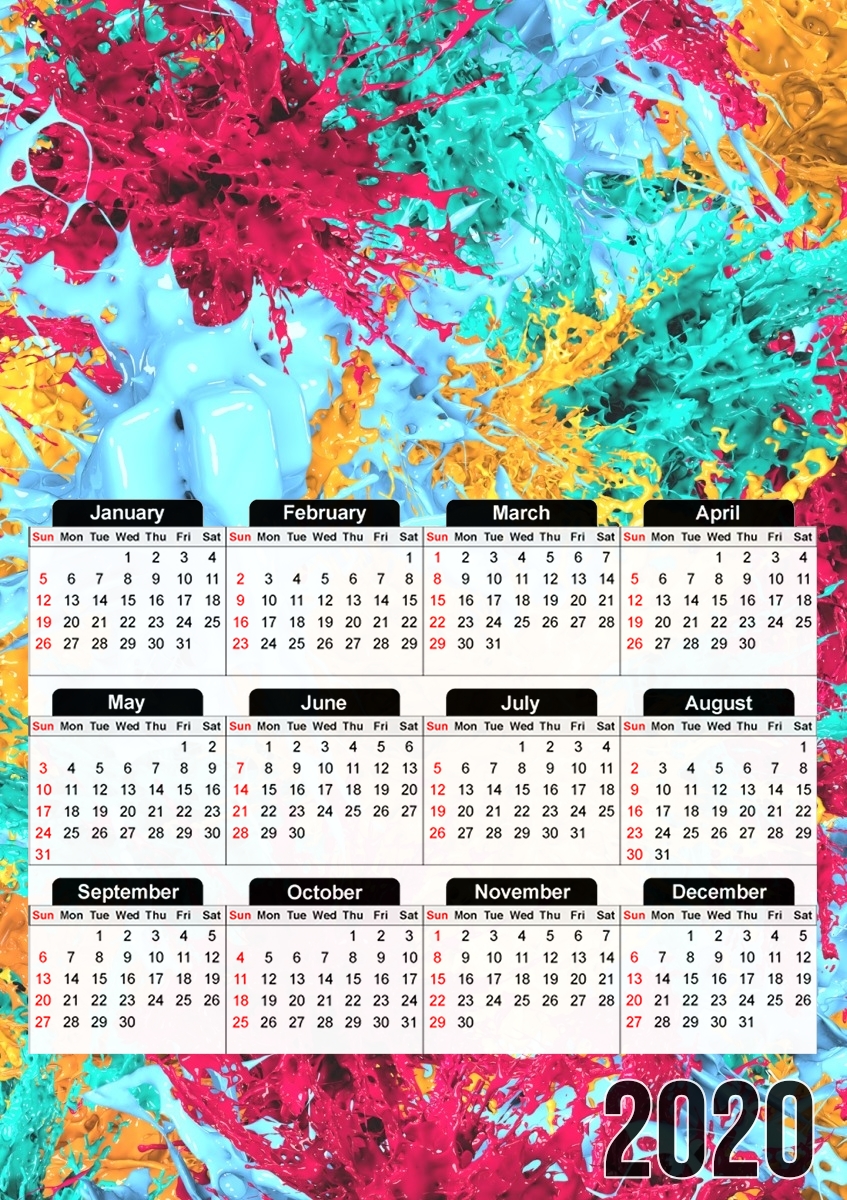  Splash for A3 Photo Calendar 30x43cm