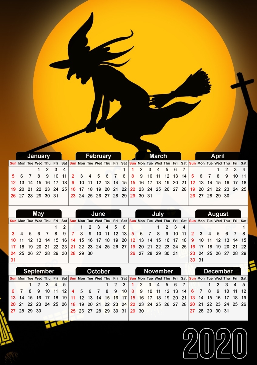  Spooky Halloween 2 for A3 Photo Calendar 30x43cm