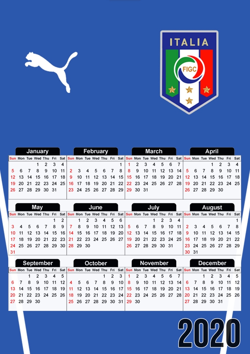  Squadra Azzura Italia for A3 Photo Calendar 30x43cm