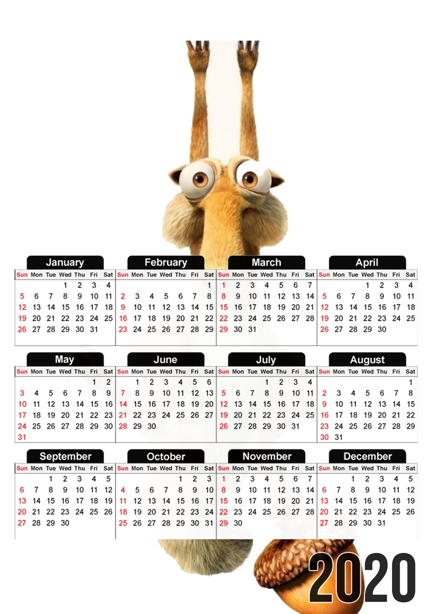  Srat clings to your phone for A3 Photo Calendar 30x43cm