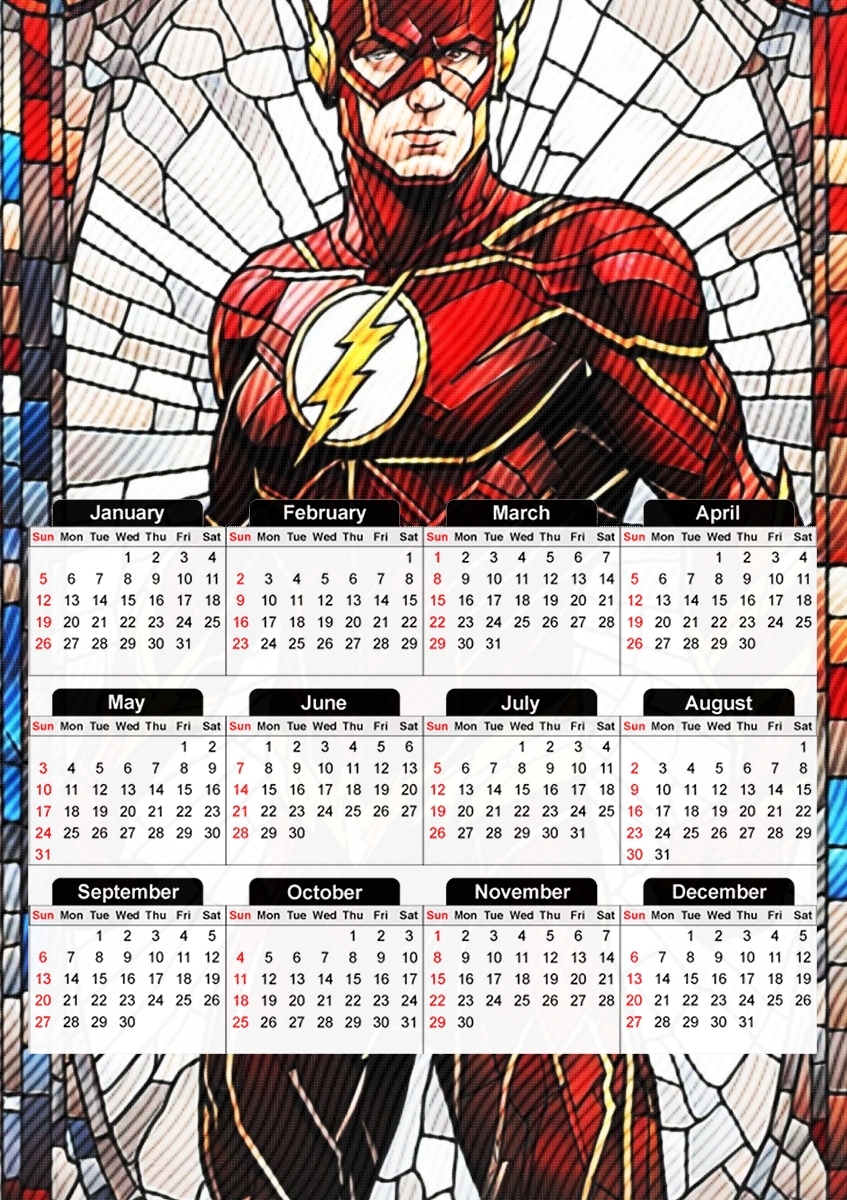  Stained Flash for A3 Photo Calendar 30x43cm