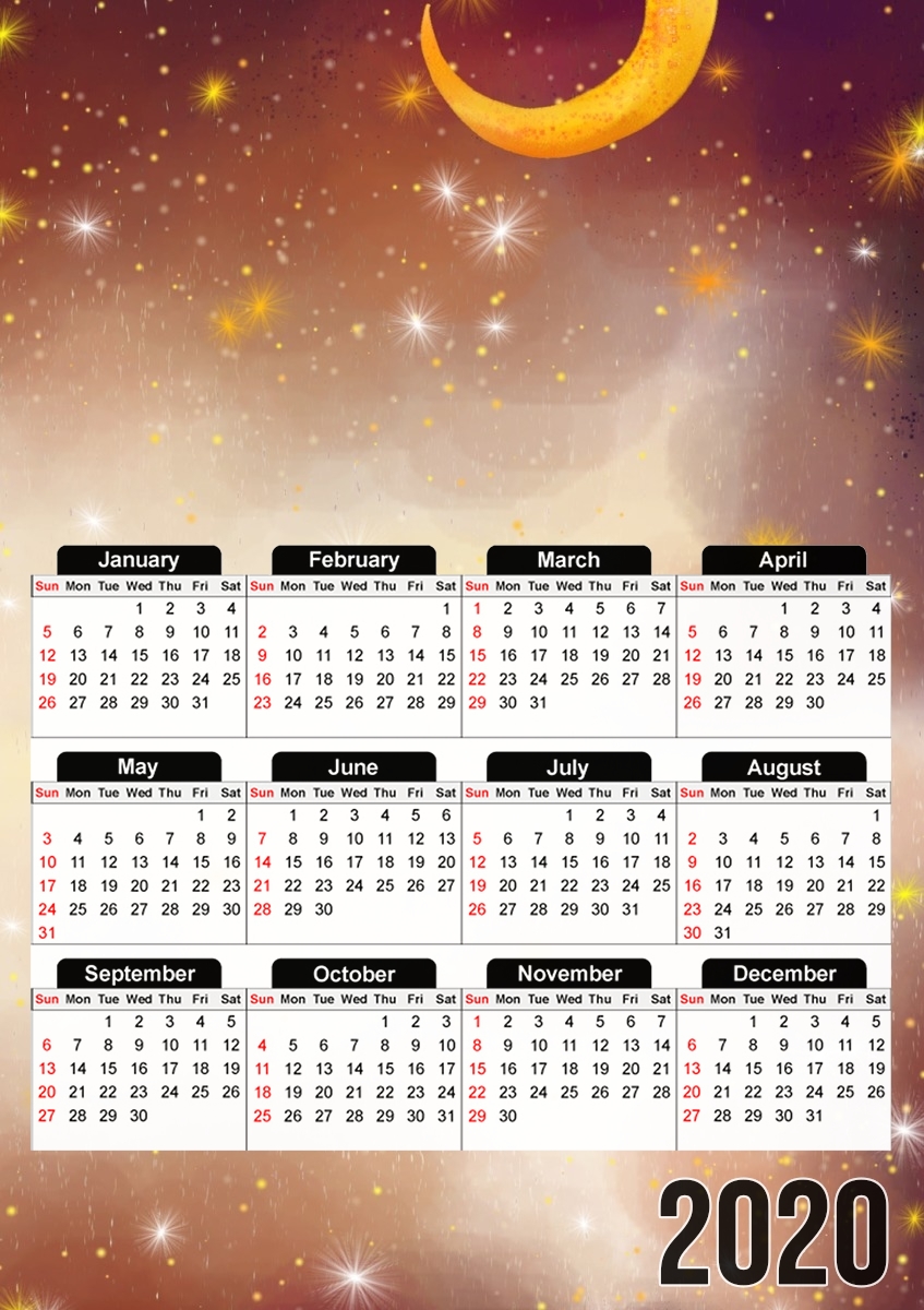  Starry Night for A3 Photo Calendar 30x43cm