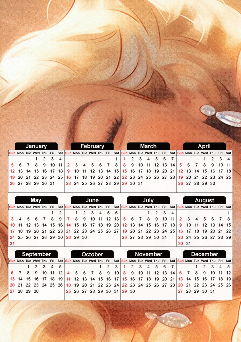  Stars Monroe for A3 Photo Calendar 30x43cm